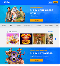 30bet Casino Screenshot