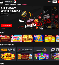 Banzai Bet Casino Screenshot