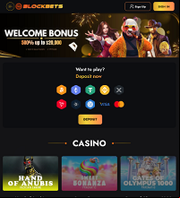 BlockBets Casino Screenshot