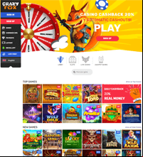 Crazy Fox Casino Screenshot