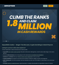 DepositWin Casino Screenshot