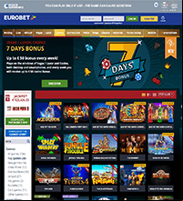 Eurobet Casino Screenshot
