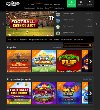 Jackpot.com Casino Screenshot