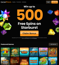 Lion Wins Casino Screenshot