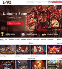 Lucky31 Casino Screenshot