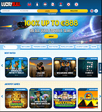 LuckyBull Casino Screenshot
