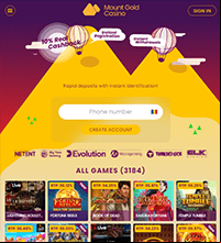 Mount Gold Casino Screenshot