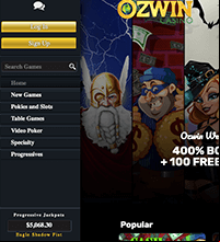Ozwin Casino Screenshot