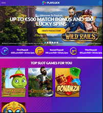 PlayLuck Casino Screenshot