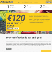 ReloadBet Casino Screenshot