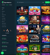 Sportsbet.io Screenshot