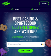Unlimit Casino Screenshot