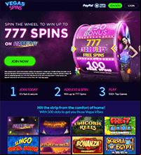Vegas Spins Casino Screenshot