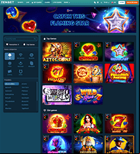 ZenBet Casino Screenshot